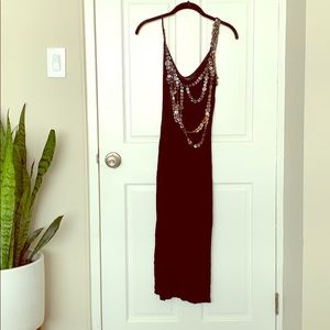 Jean Paul Gaultier mother of pearl detail midi